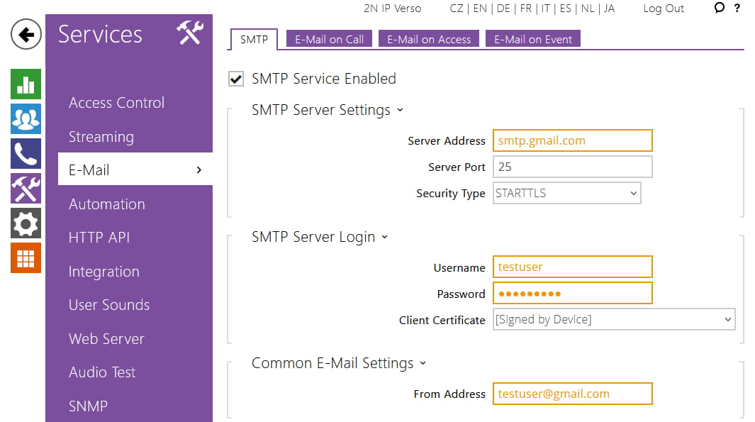 2N_IP_Verso_SMTP_configuring
