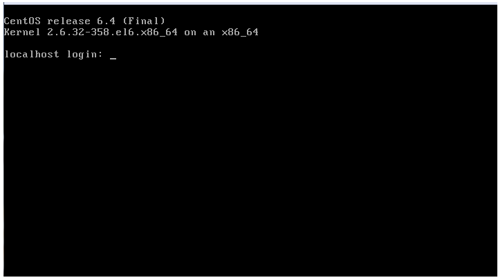 Cent_OS_enter_login