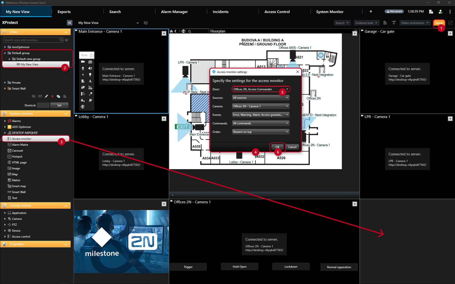 Access Monitor Setup