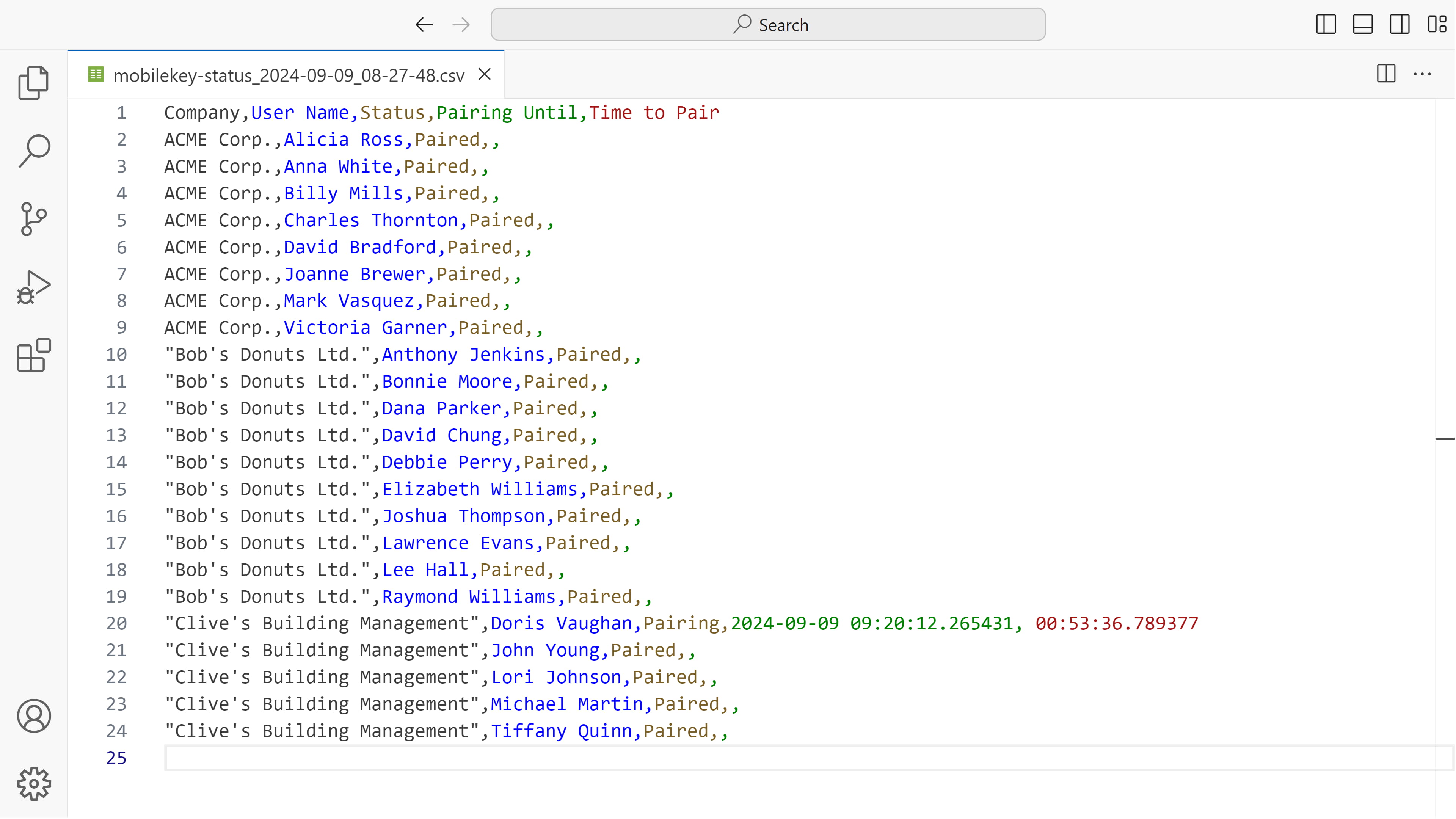 2N Access Commander - Reports - Mobile Key