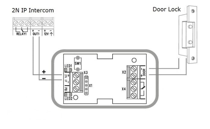 Security Relay Door Lock Connection