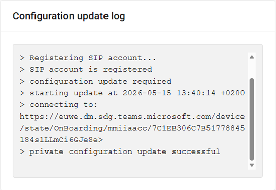 MS Teams log