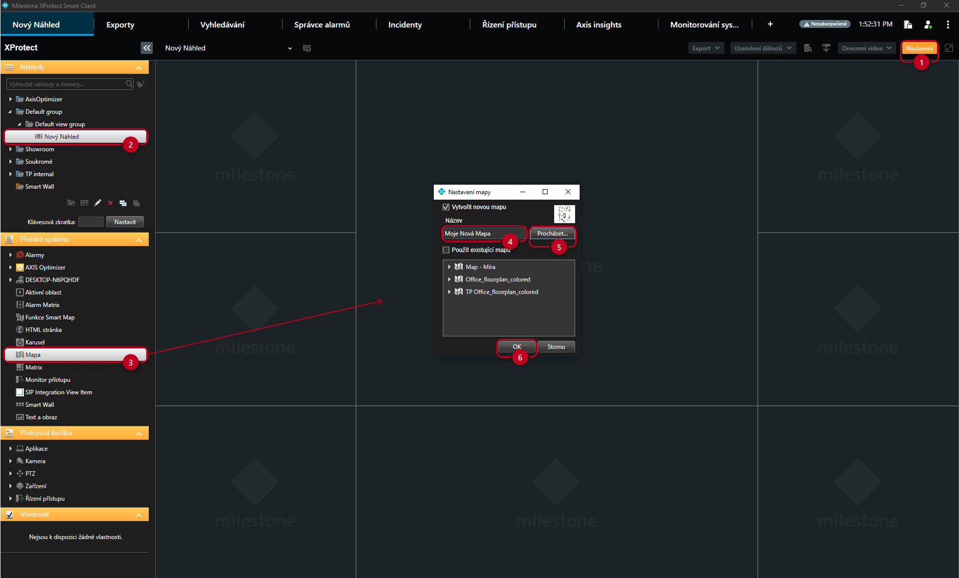Live Interface Map Import
