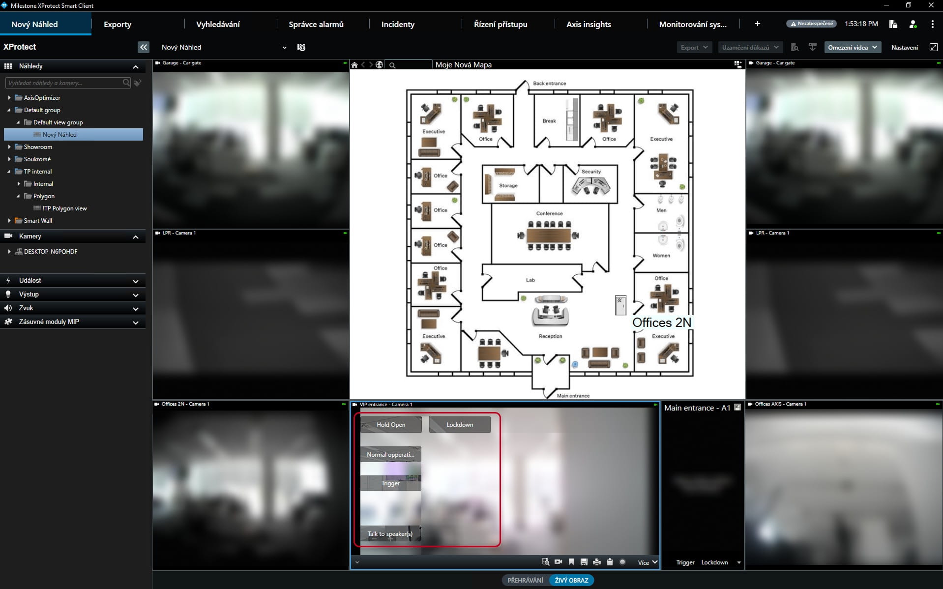 Live Interface Overlay Buttons