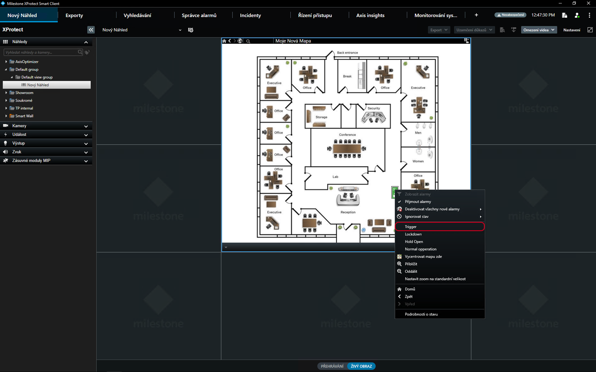 Live Interface Door Actions