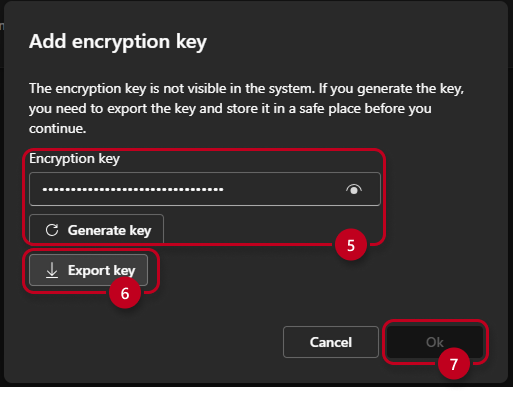 Encryption key