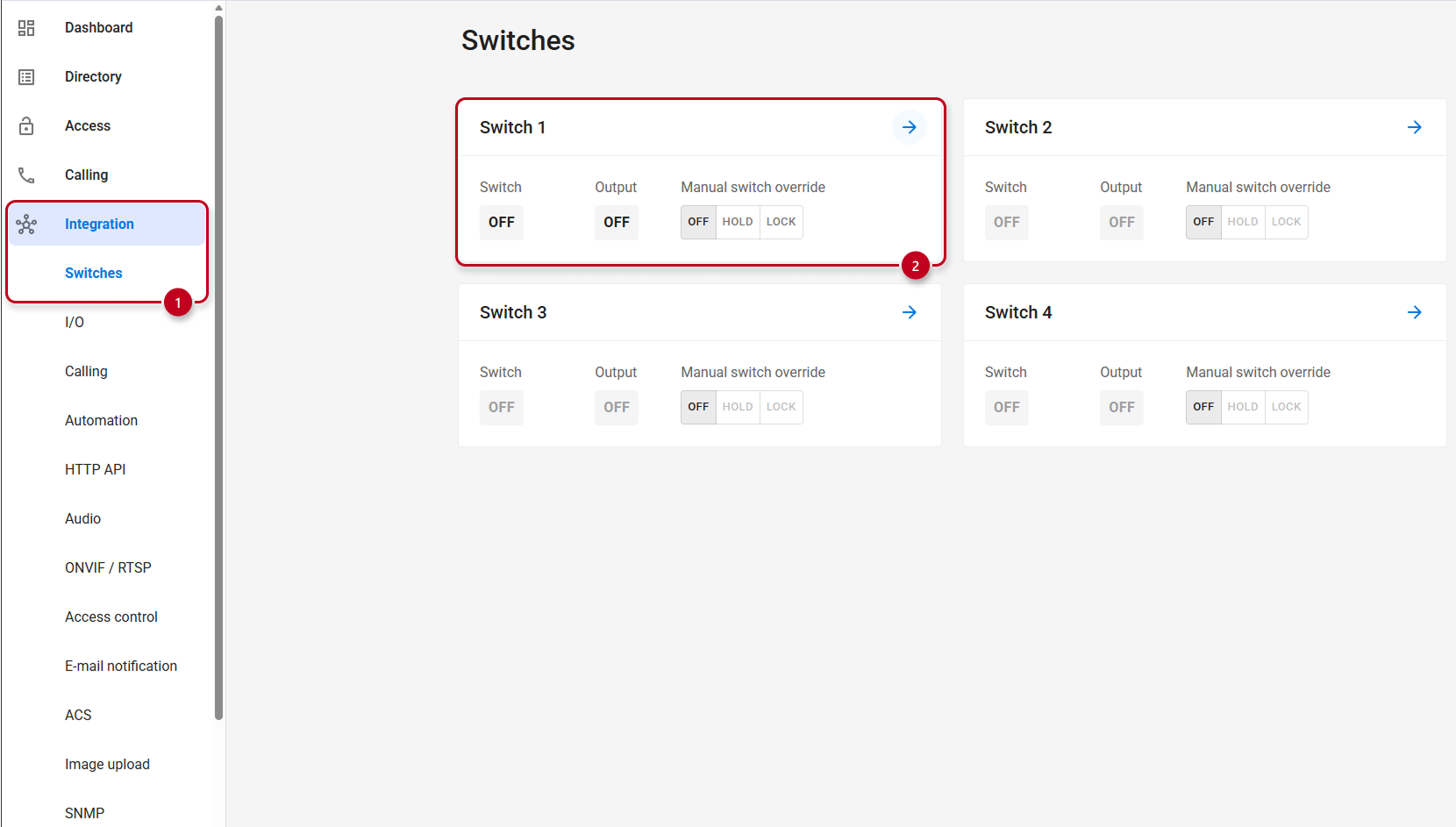 New Firmware Command configuration