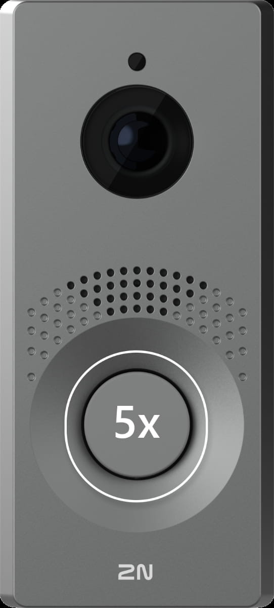 2N IP One - pressing 5x the dial button
