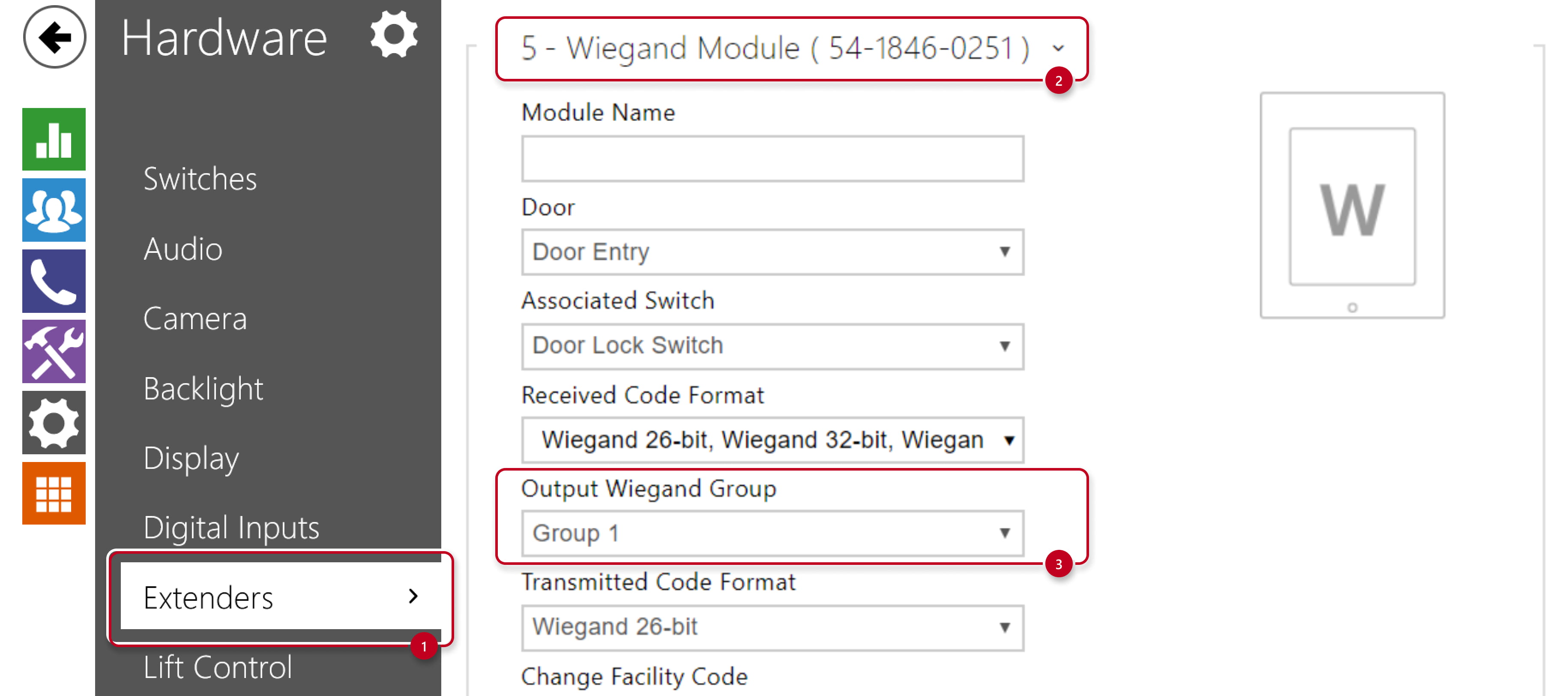 2N IP Intercom - Hardware - Extenders - Wiegand module