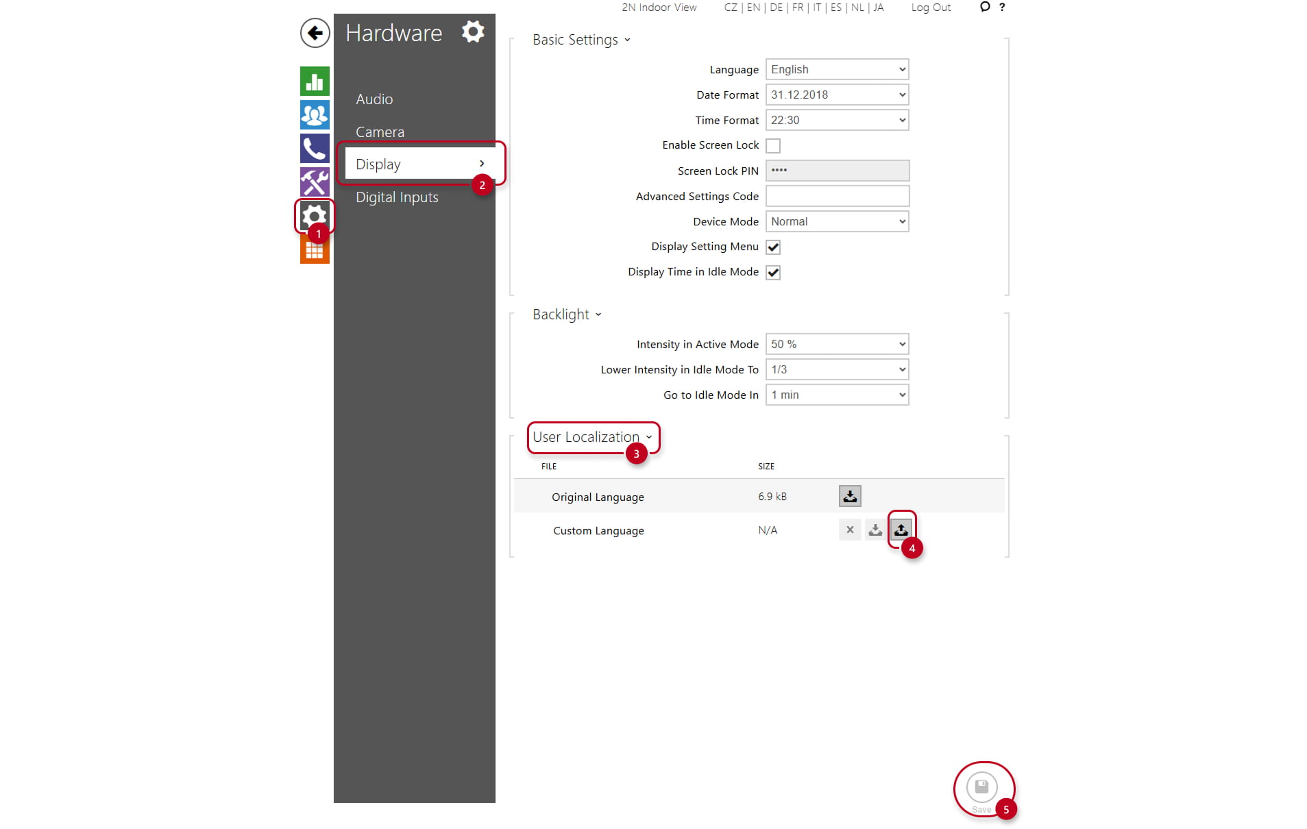 User localization 