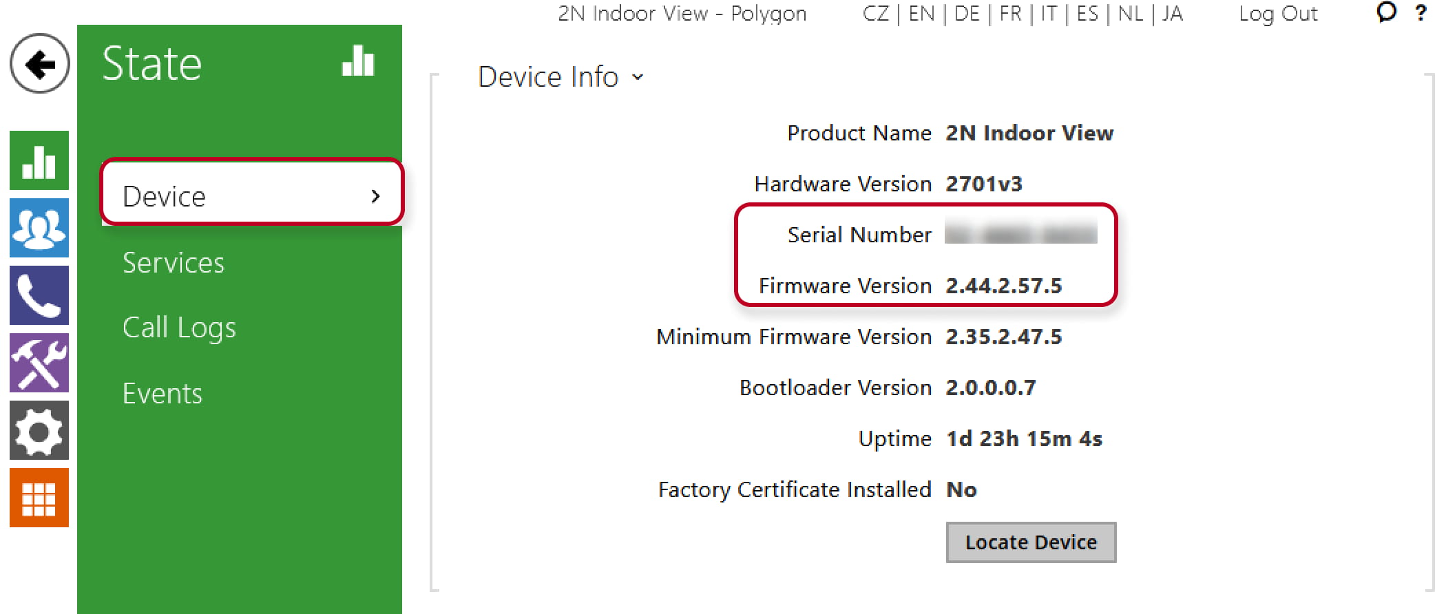 Indoor_View_issue_serial_number