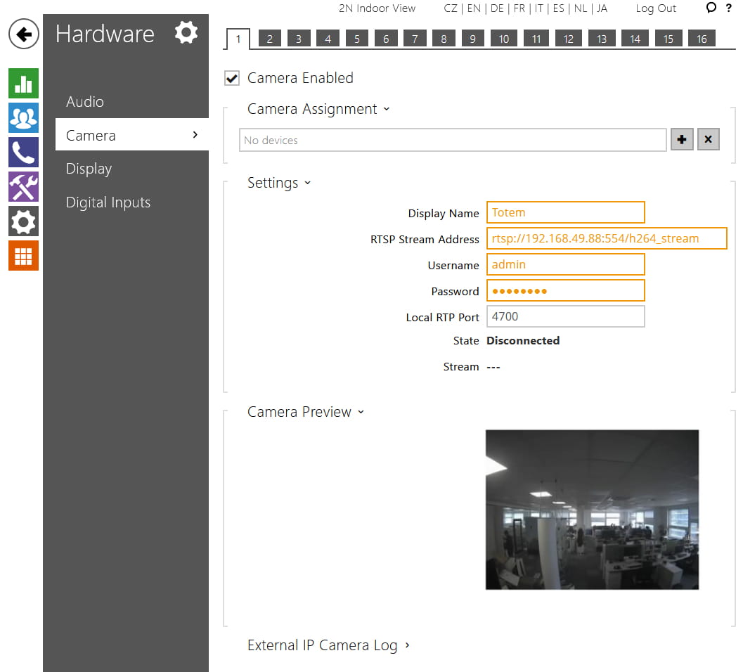 2N_Indoor_View_external_camera_configuration
