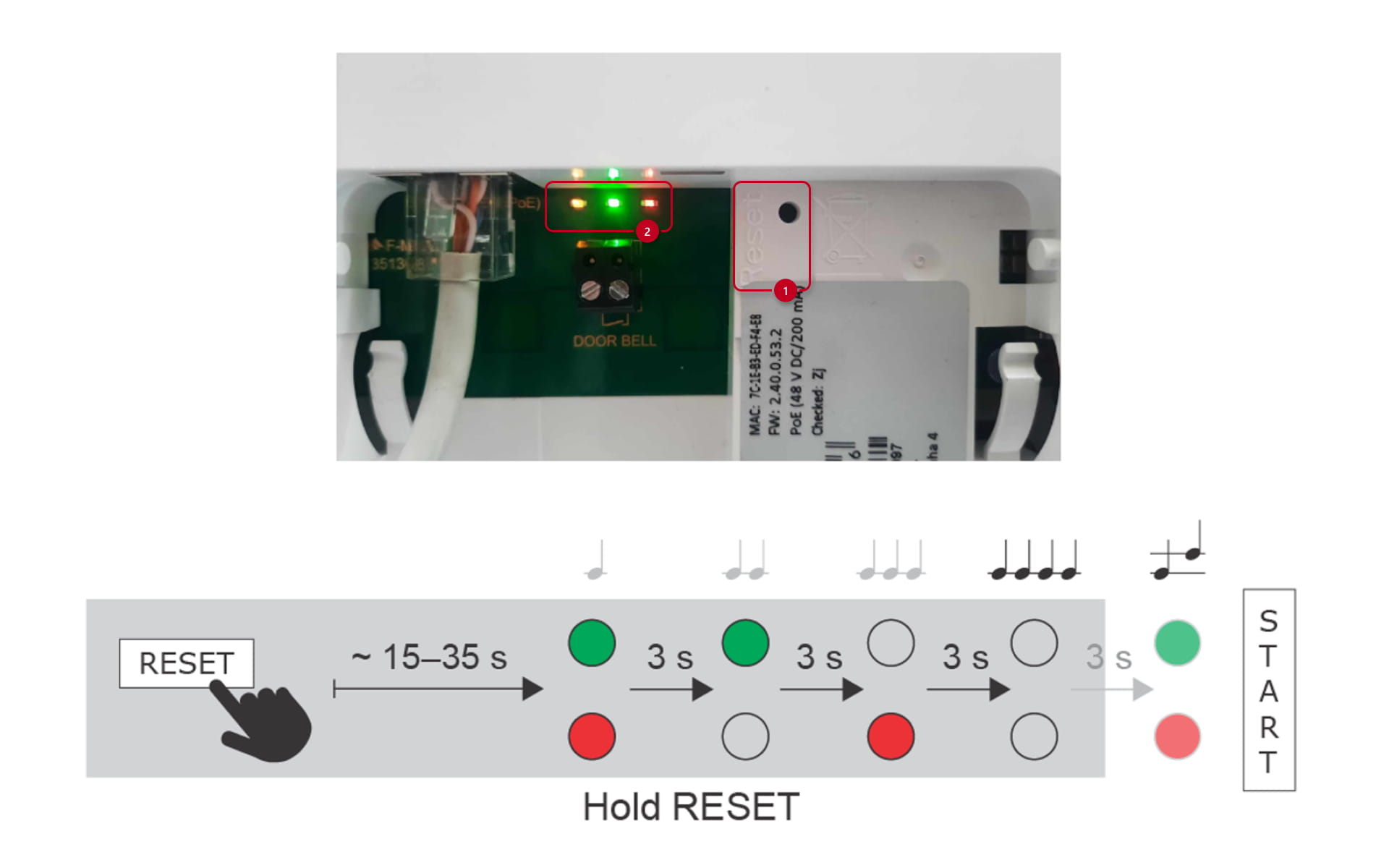 hardware factory reset of 2N Clip
