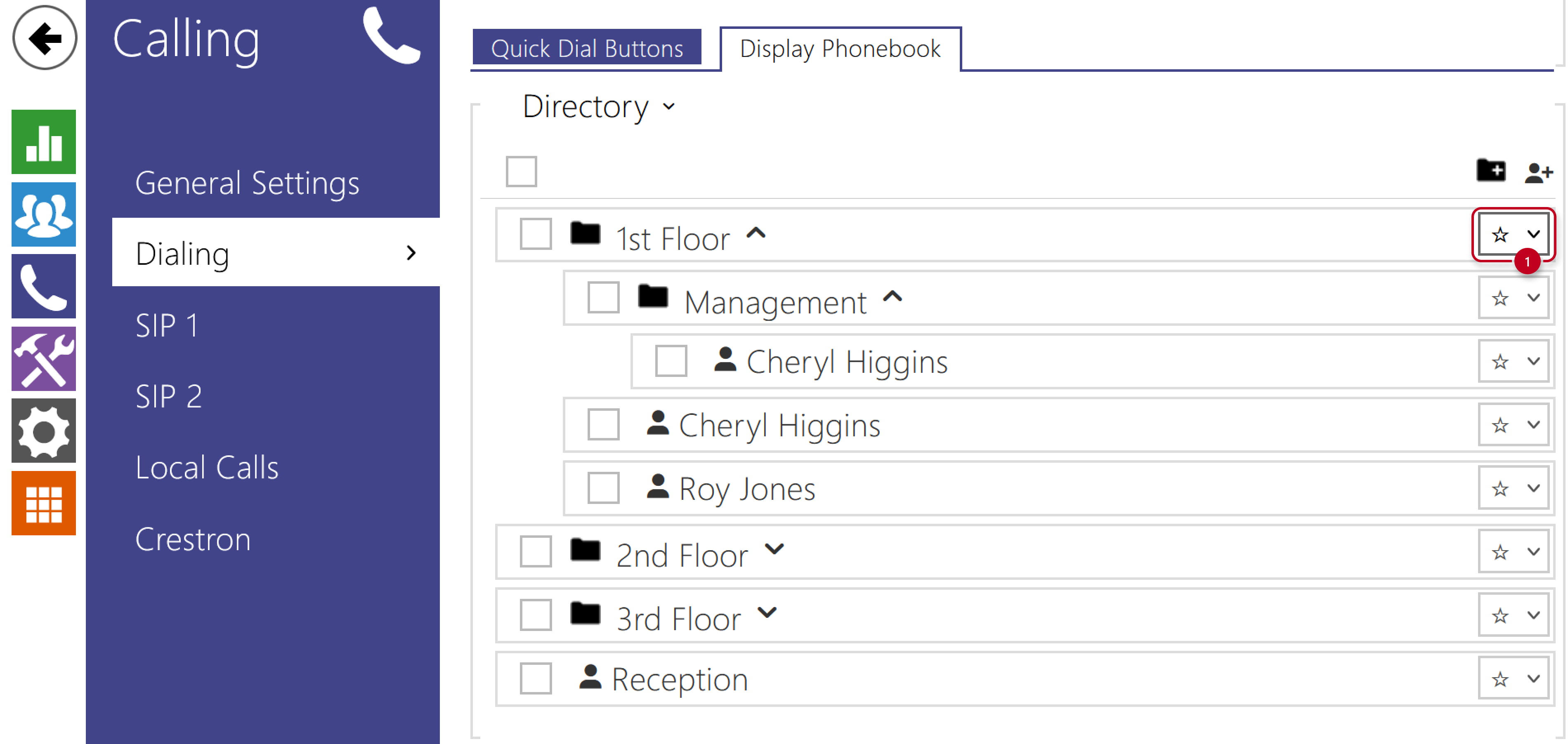 2N IP Verso - Calling - Dialing - Phonebook - Prioritizing