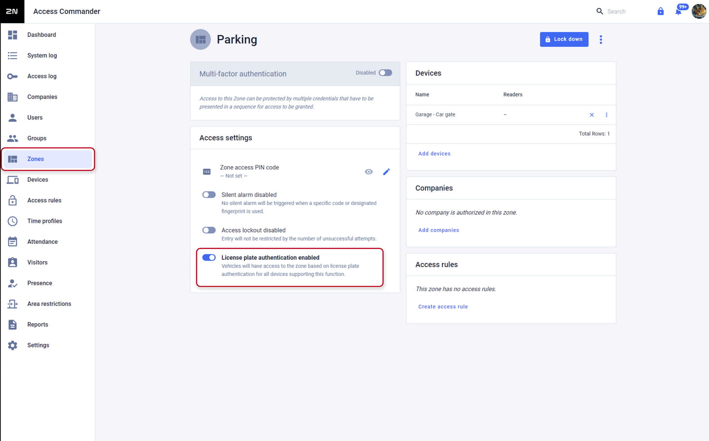 2N_ACOM_enable_License_Plate_Authentication