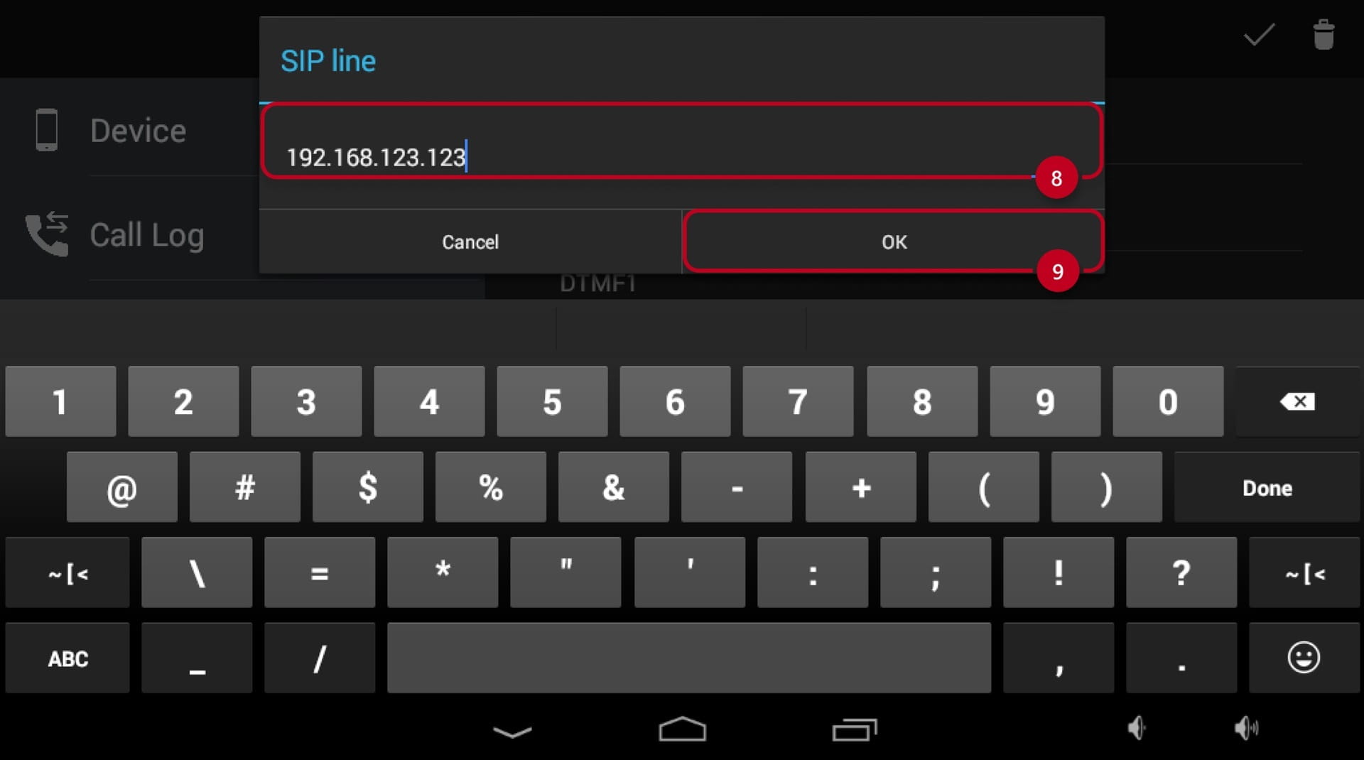 2N Indoor Touch SIP Line Configuration