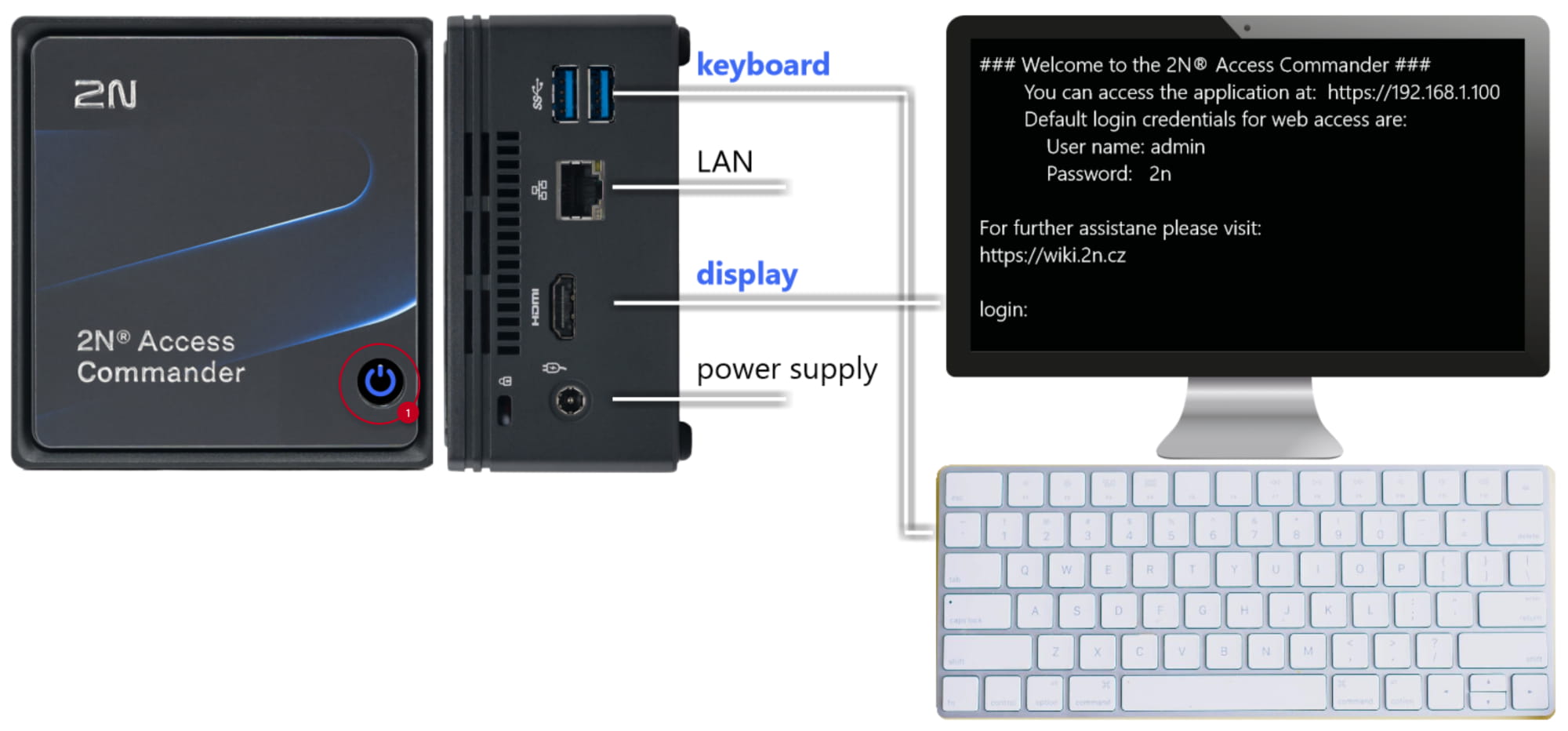 2N Access Commander Box - power off