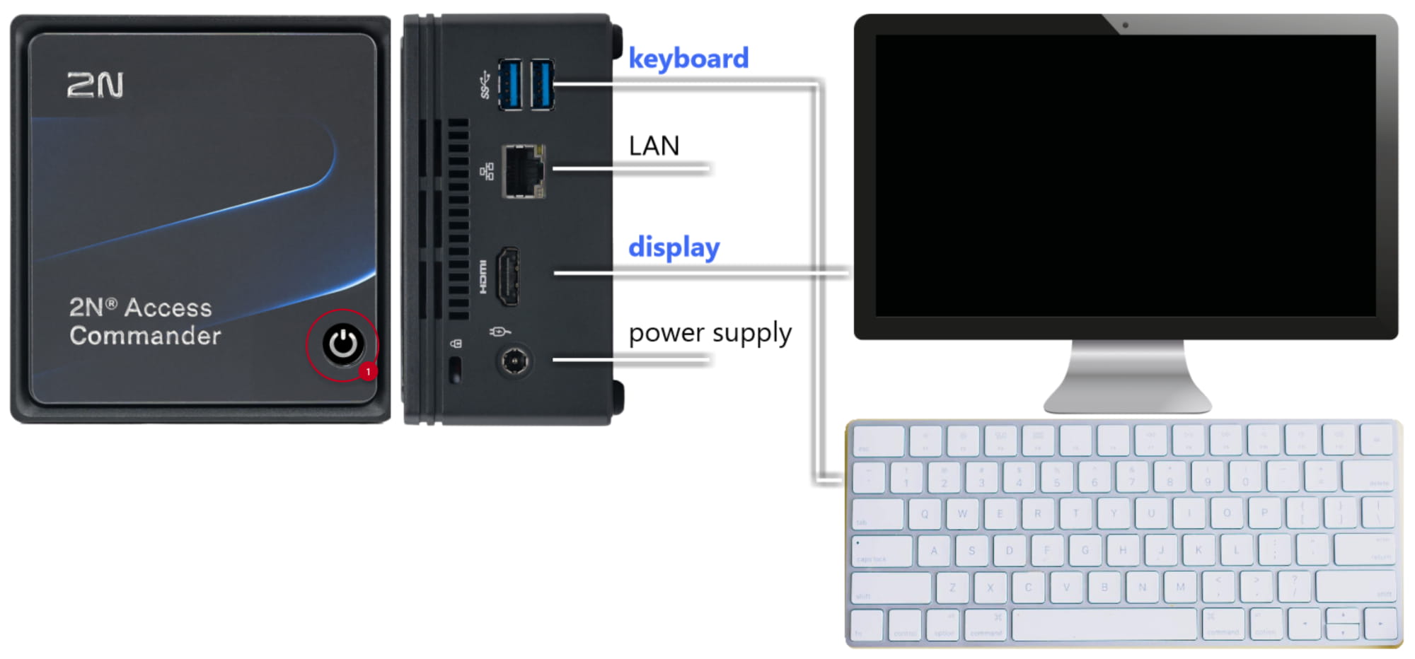 2N Access Commander Box - power on