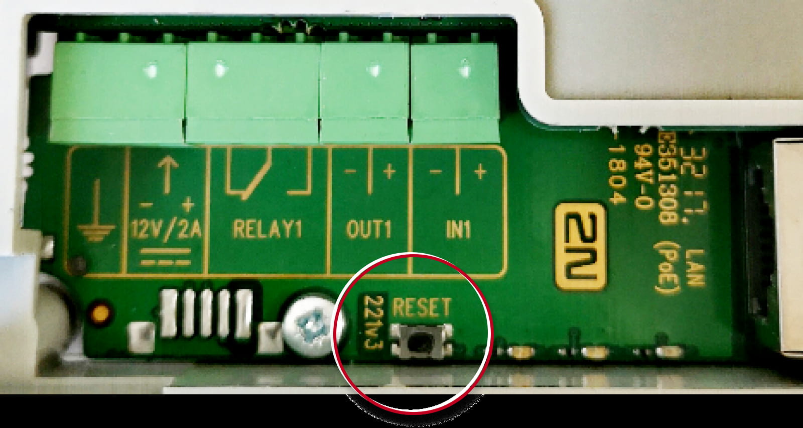 2N IP Solo - reset button