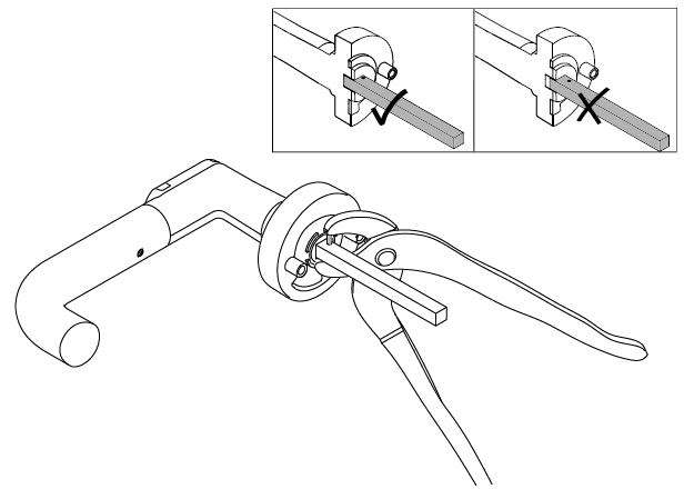 Assembling the square pin 02