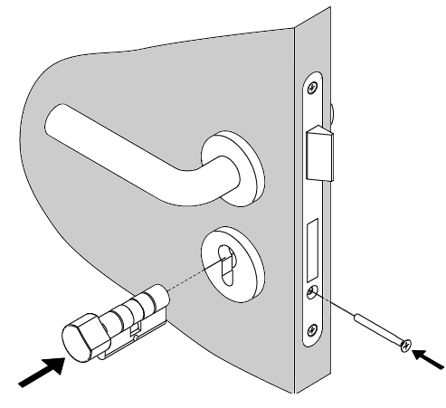Fixing the cylinder body in place