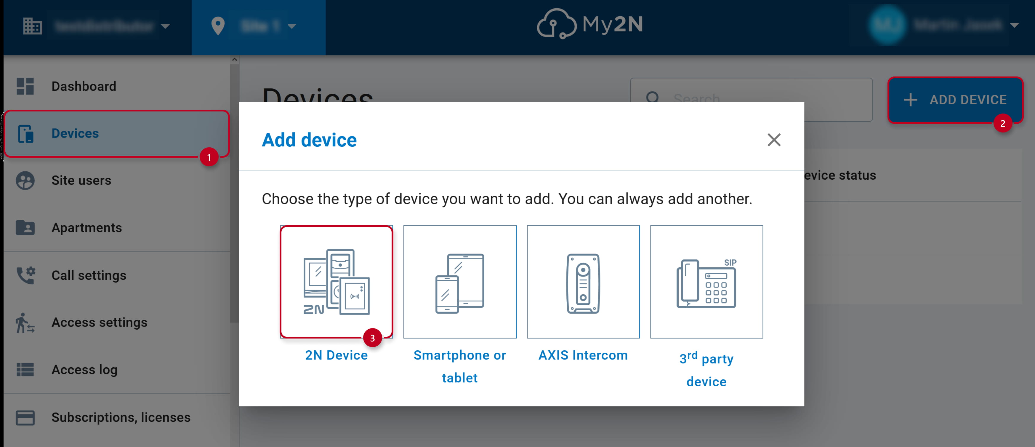 My2N - add a new 2N device