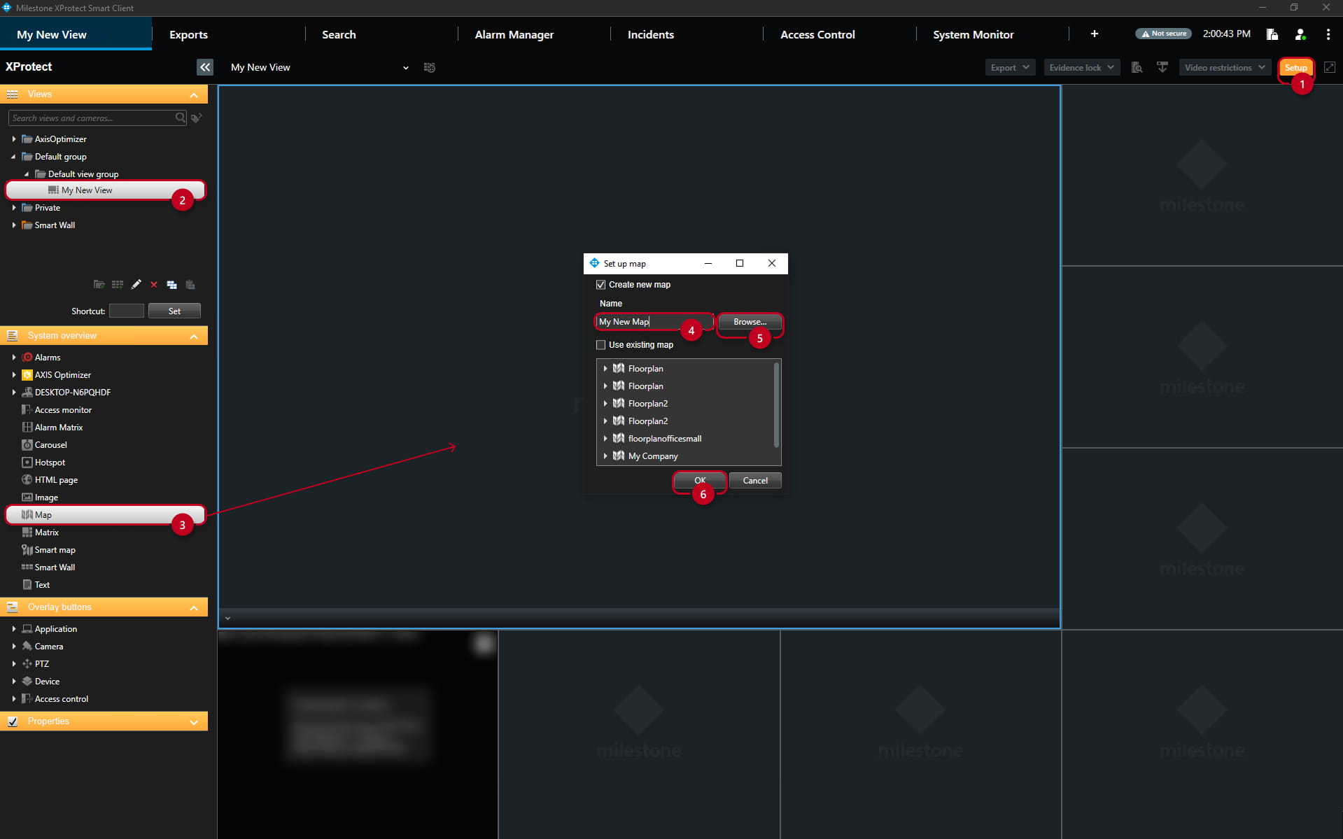 Live Interface Map Import