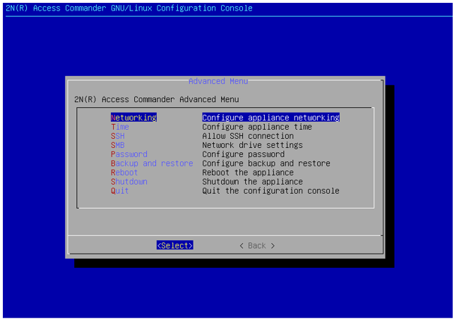2N Access Commander - Linux interface