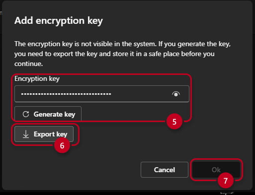 Encryption key