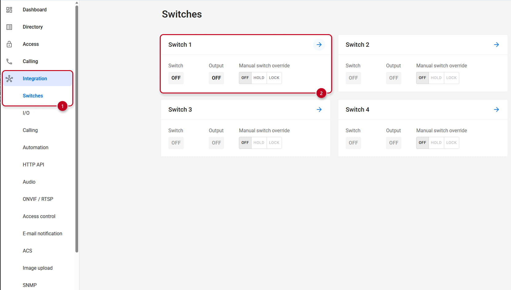 New Firmware Command configuration