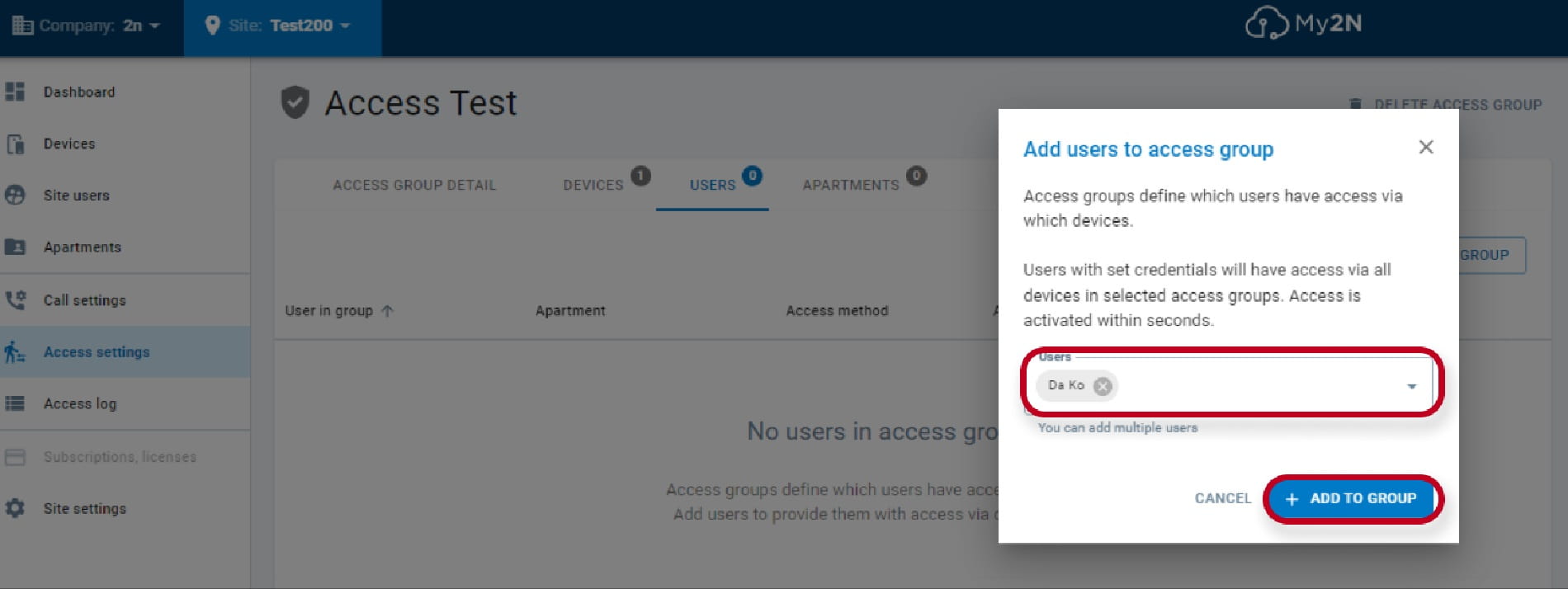 adding users