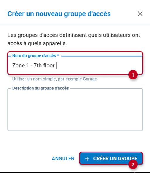 My2N - créer un groupe d’accès (2)