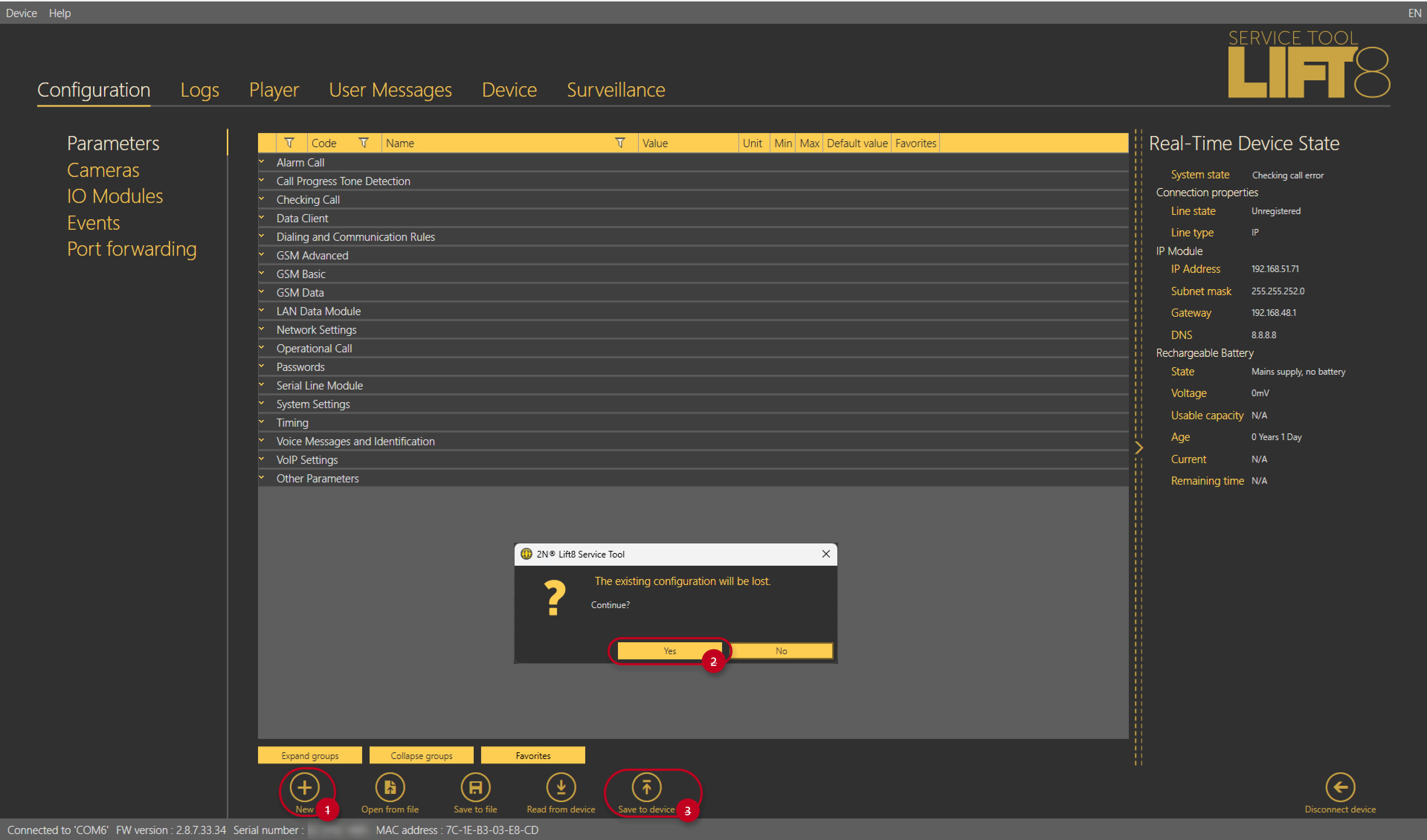 Guide to factory reset via new configuration