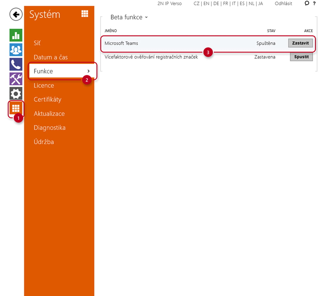 Intercom feature page with Microsoft Teams feature