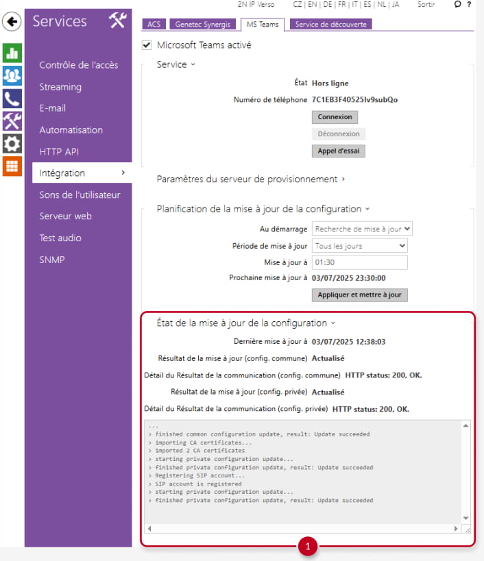 MS Teams boarding process onto configuration server