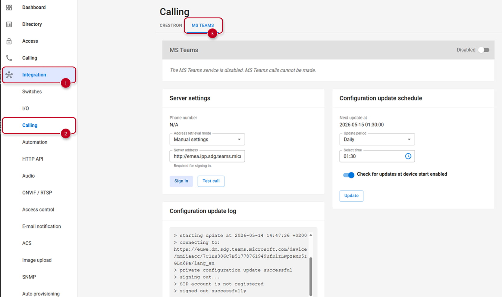 MS Integration fw 3.0+