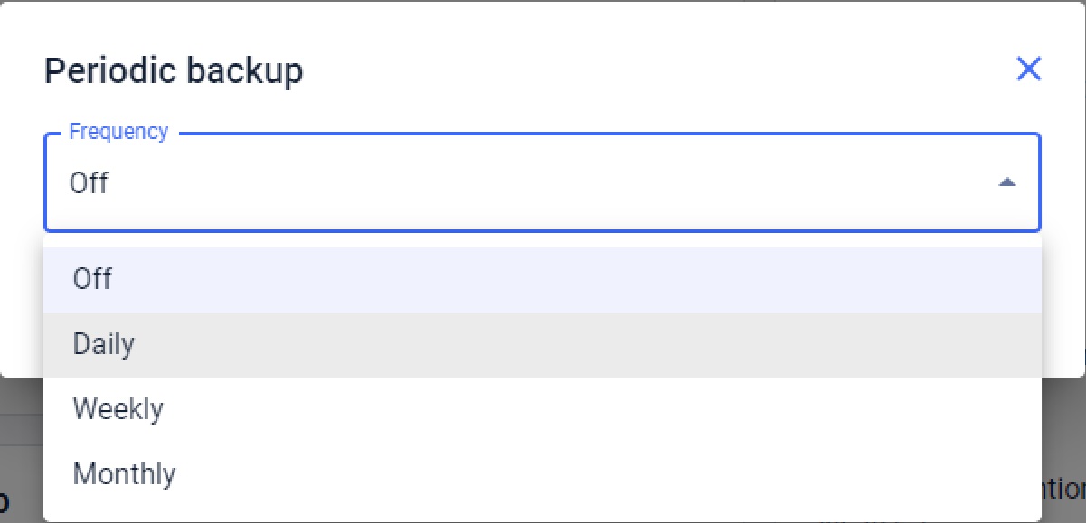 Access Commander Periodic Backup Configuration