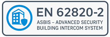 Logo dello standard EN 62820-2 per ASBIS - Advanced Security Building Intercom System